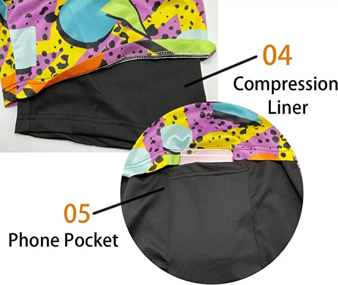 Mens Swim Trunks 9 Inch Inseam Board Shorts Beach Swimwear Bathing Suit with Compression Liner and Pockets sublimation shorts