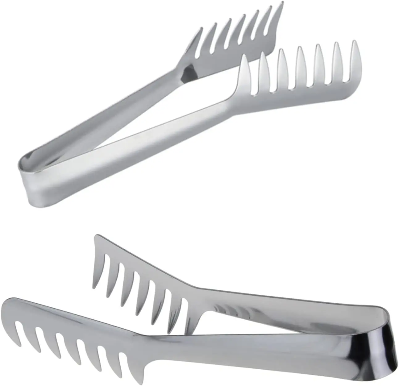 2024 Custom Logo Promotional Comb Shape Stainless Steel Spaghetti Tong to Serve Italian Pasta Other Food Kitchen Accessories