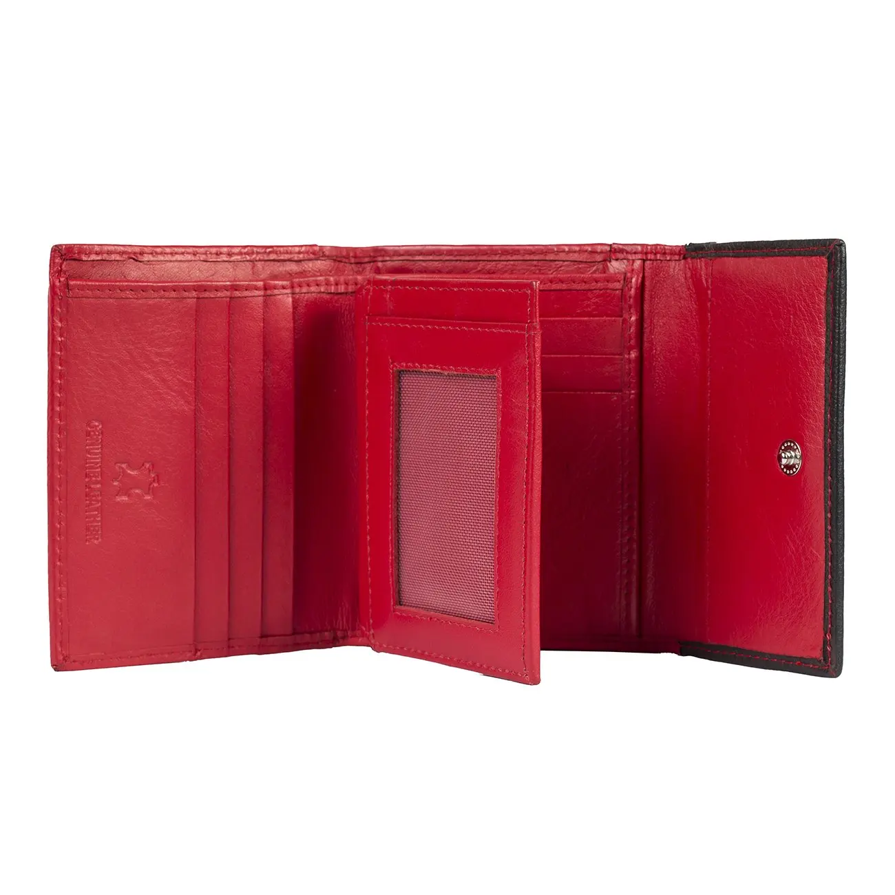 Am leather Ladies Wallet Red Color Hand Crafted Leather Purse Wallet for Women