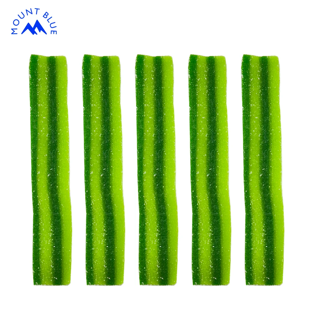 Best Selling Sweet Rainbow Belt Gummy Candy Sugar Strip Gum for Daily Use