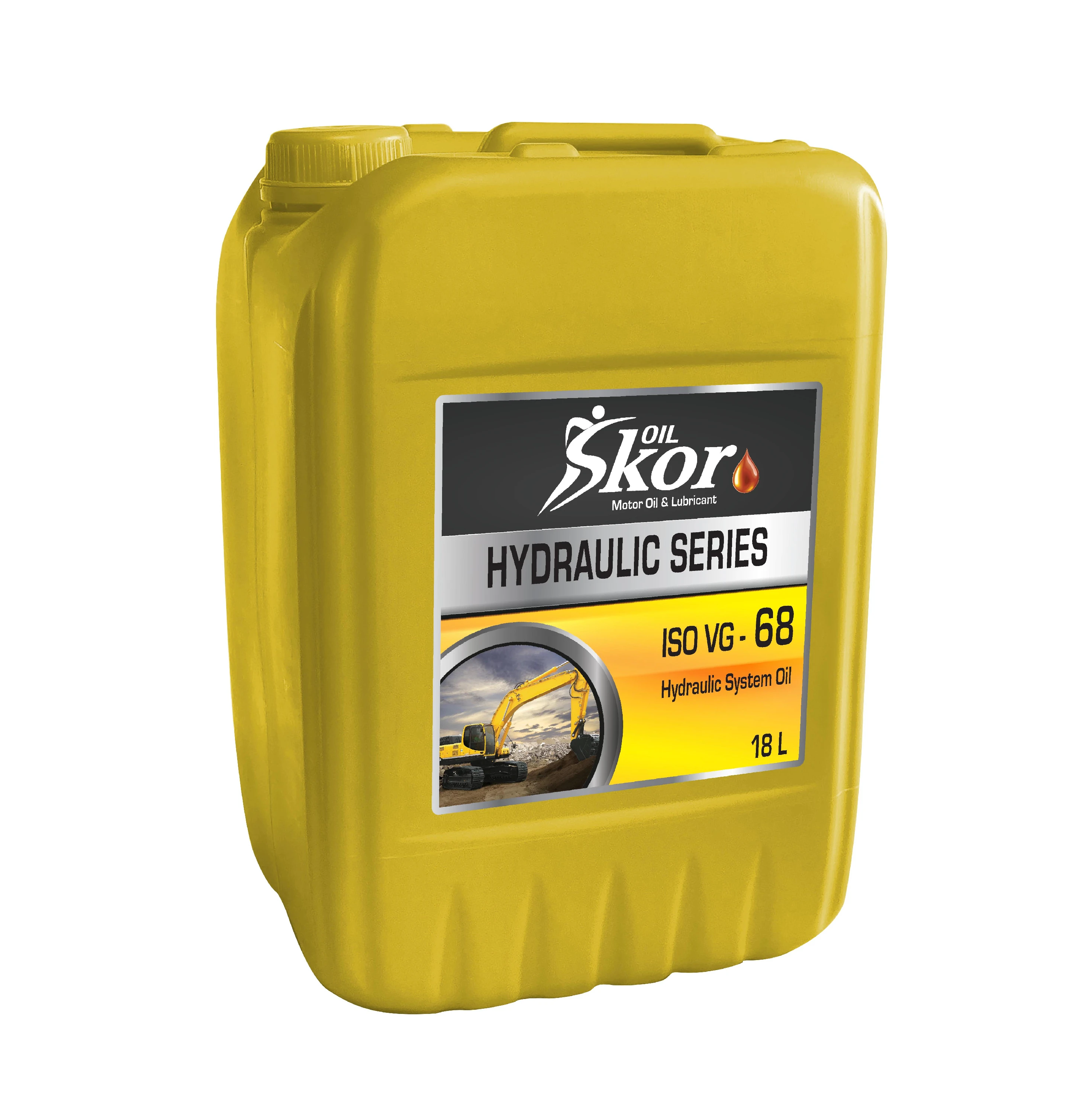 SkorOil Hydraulic System Oil ISO VG 68 Hydraulic Series 20 Liter Bottle Industrial Lubricants