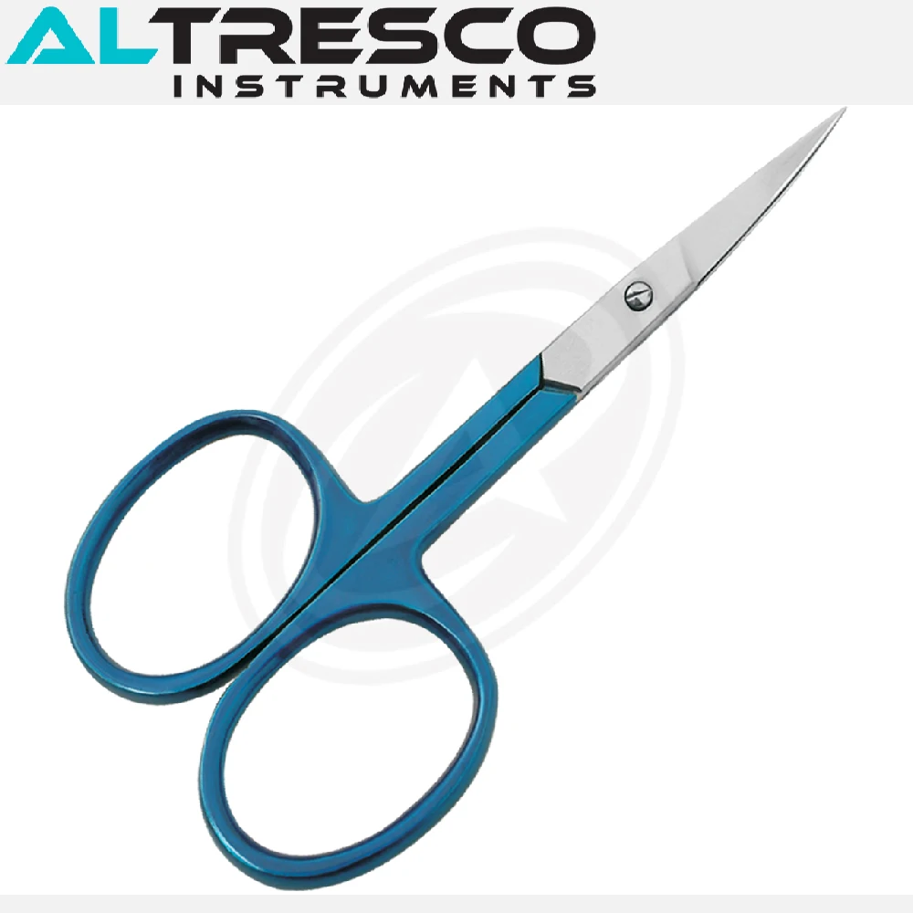 Adjustable Beauty Economy Scissors (Arrow Point) Stainless Steel Large Finger Rings TC Blades (Cushion Handle)