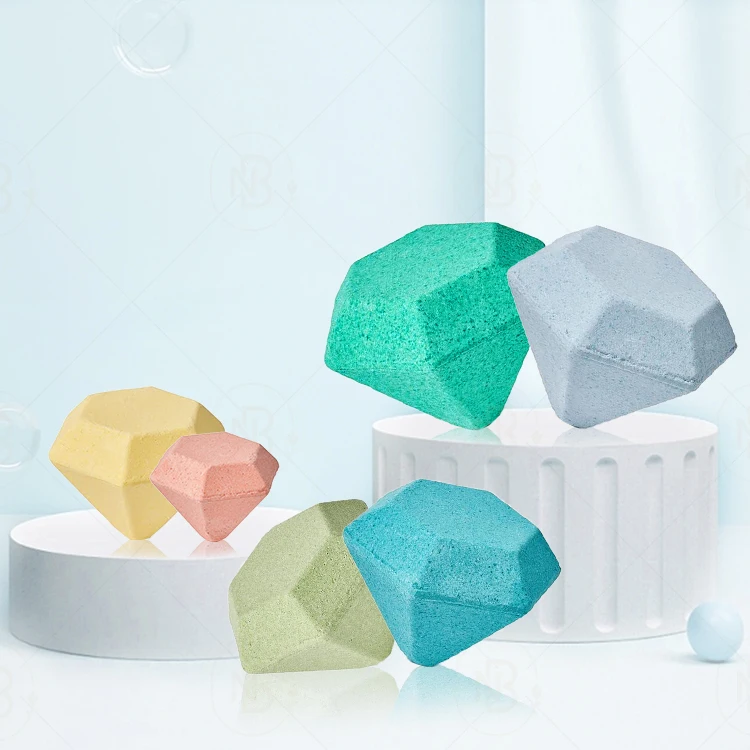 Oem Private Label Eco Friendly Crystal Bath Bombs Spa Set Bath Crystal Fizzer