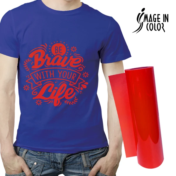 PU DIY iron on heat transfer label cutting vinyl film