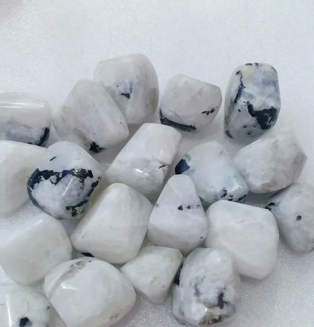 Wholesale Natural rainbow moonstone Tumblestone Gemstone  Tumbles crystals healing stones Buy Online from  S S AGATE