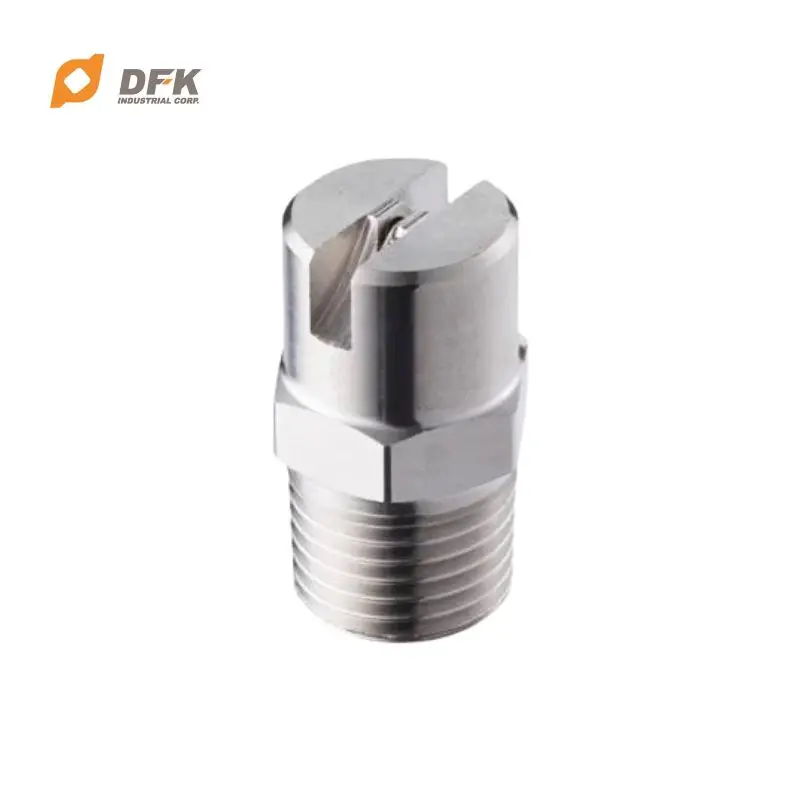 Stainless Steel Water Flat Fan Spray Nozzle For Wet Processing