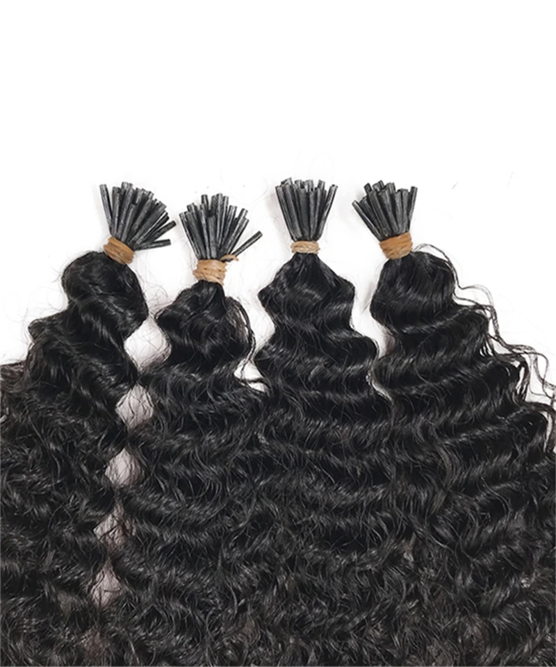 Micro Link I Tip Deep Wave Curly ITip VTip Nail Tip UTip Fashionable Hair Manufacture in India