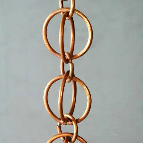 Antique Grey Rustic Garden Decorative Aluminium Rain Chain Manufacturer And Exporter Custom Copper Stainless Steel Rain Chain