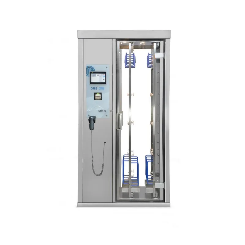 Vertical storage and drying cabinet for endoscopes for gastroscopy broncoschopy hospital medical device DRS-218/9-P