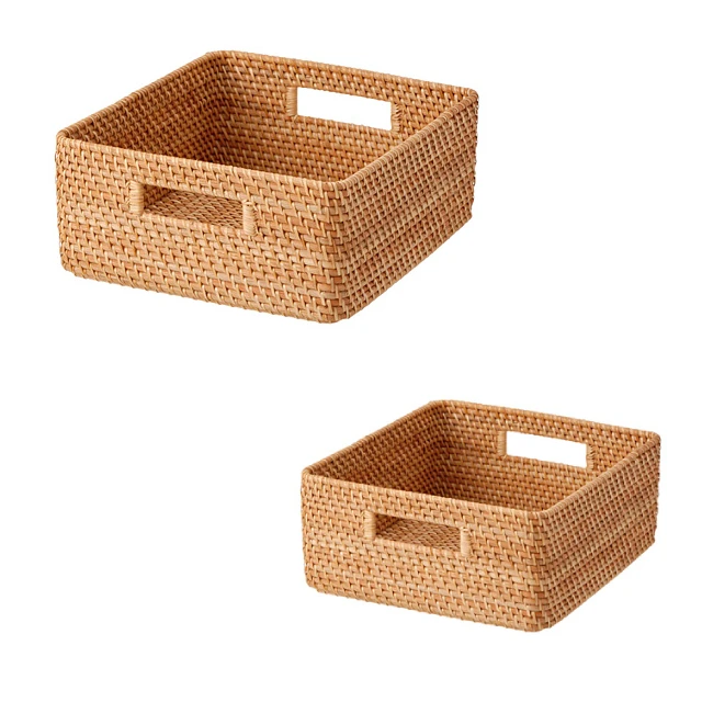 Hot Selling Hand Made Wood & Rattan Fruit Basket Natural Eco-Friendly Wood Made Fruit Basket For Kitchen Uses