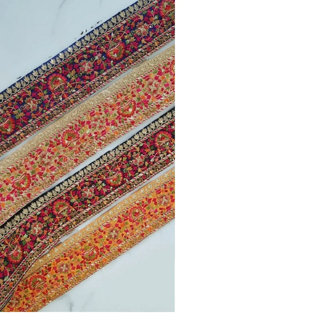 Замысловатые цветочные кружева с вышивкой на заказ в разных цветах идеально подходят для перепродажи и использования художественных ремесленных проектах