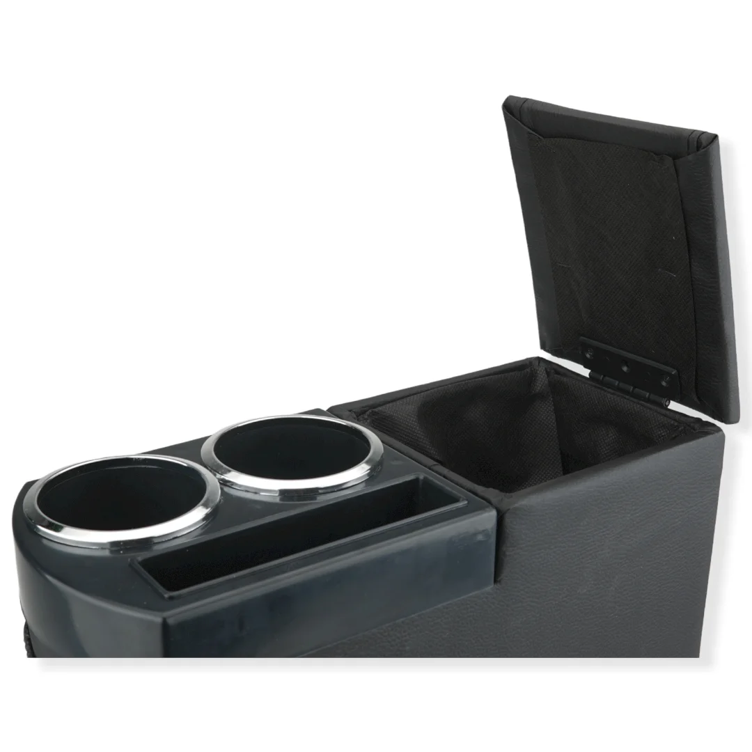 Center Console Armrest Storage Box Universal Two Holes  for Bottle