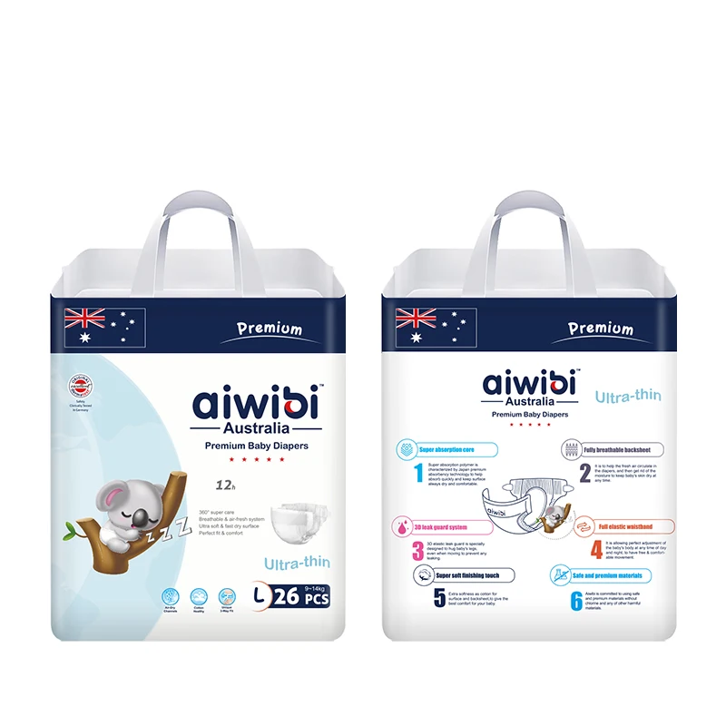 Australian Aiwibi Baby Diapers/Nappies In Turkey Free Shipping Full Sizes Baby Diaper Supplier Sample Free Diaper