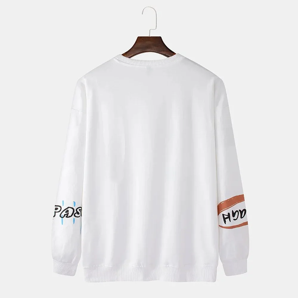 Custom Crew Neck Sweat Shirts Men Sweatshirt Men Hoodies Custom Logo Pullover Sweatshirt Without Hood For Men