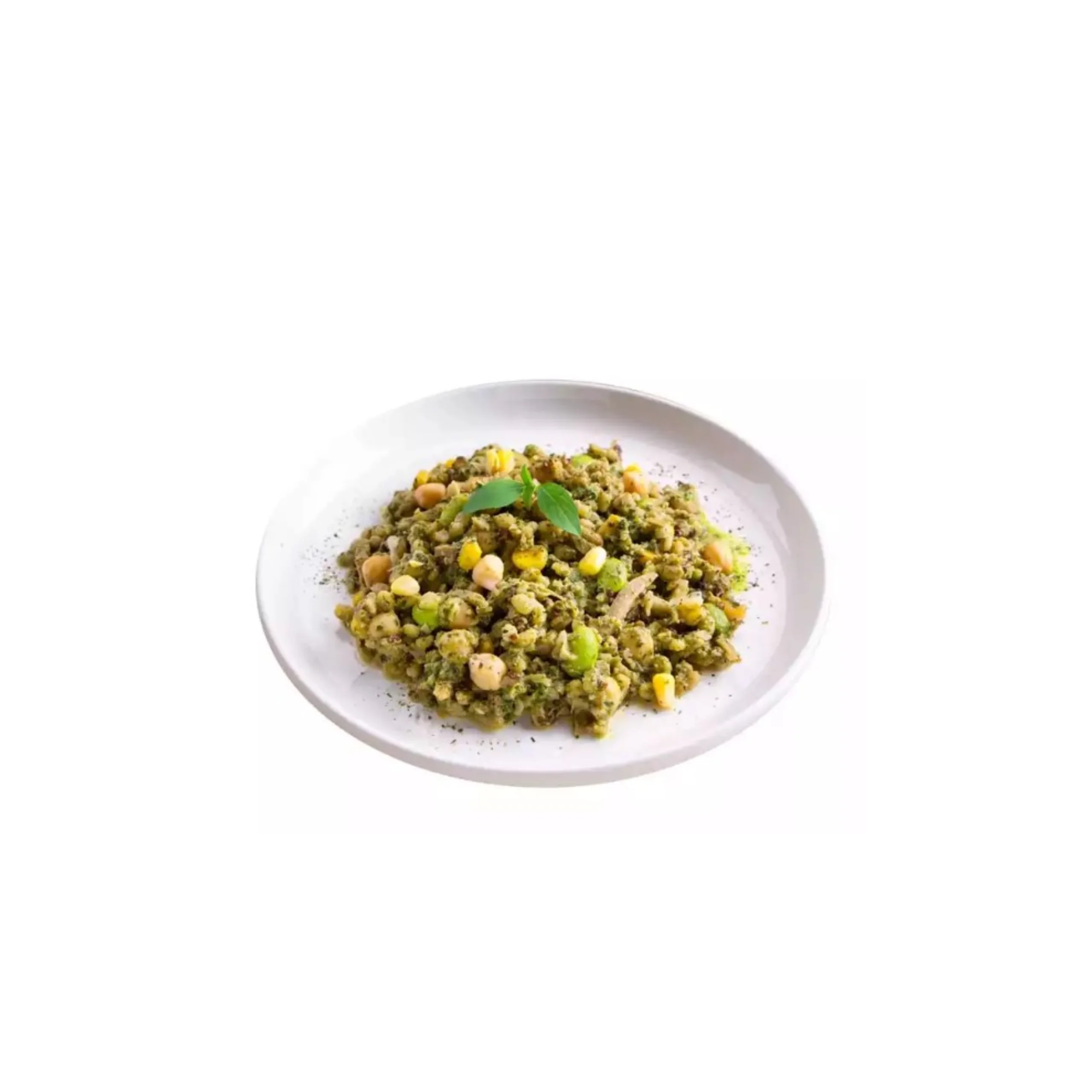 quick prepare vegan pesto sauce stewed mushroom flavor cauliflower rice low calorie