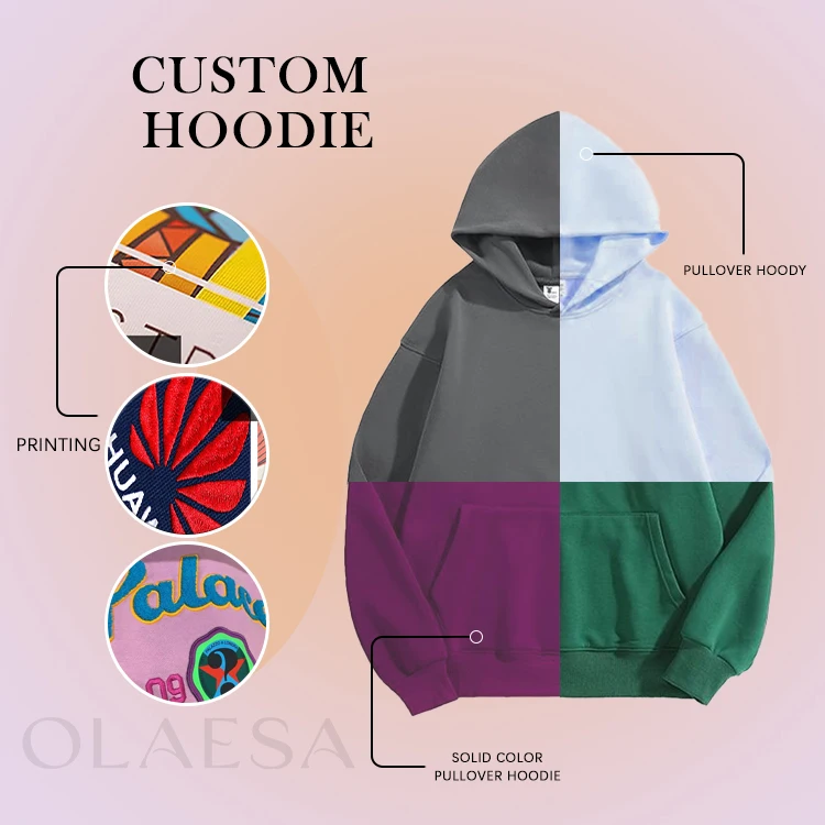 High Quality Sports Clothes Hoodies Manufacturer Essentials Hoodie Custom Blank Pullover Sports Hoodies