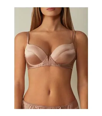 Push up Strapless Wedding Dress Big Breast Plus Bra Large Size  C Cup Cotton Push-Up Bra