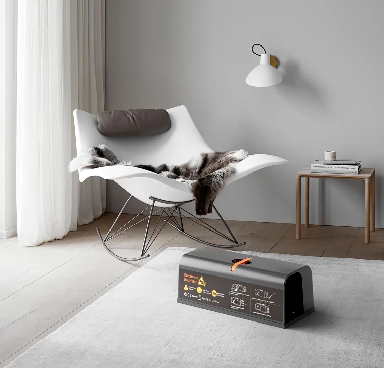 2024 Electric Mouse Trap Indoor Instant Killer Rodent Zapper Powerful Voltage Pet Safe Trigger Electric Rodent Trap