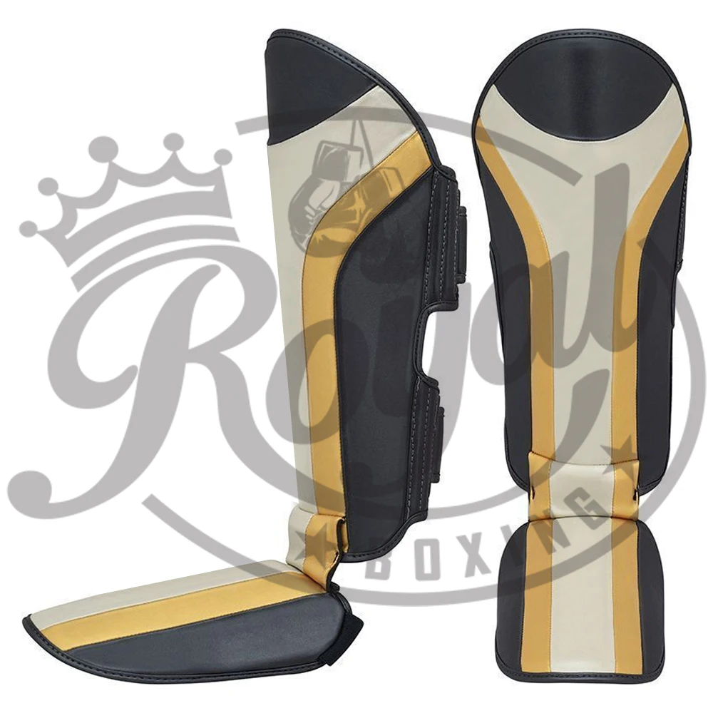 Best Selling MMA Shin Instep Guard Leg Boxing shin guards Muay thai Leather training shin pads