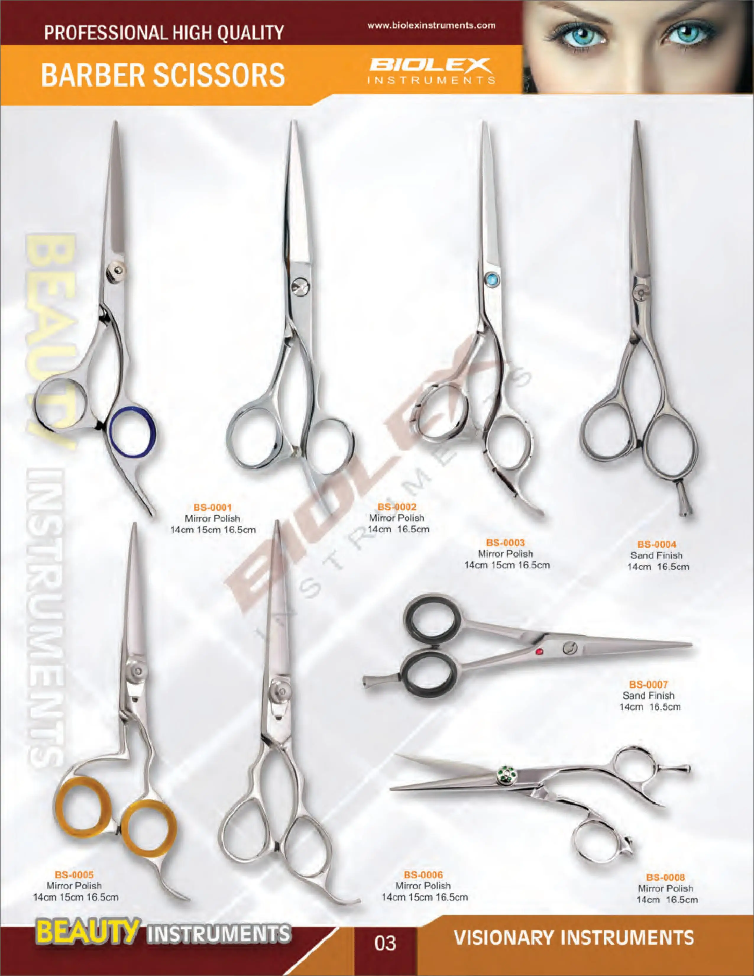 Professional Blue finger Ring Stainless Steel Barber 6 inch Hair Cutting Training Beauty School scissors