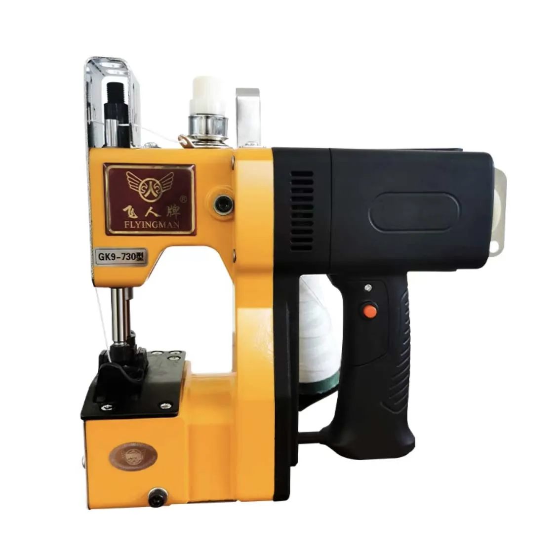 Portable electronic motor over lock electric handheld manual sack sewing machine
