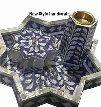 Arabic Bakhoor Mubkhar Burner Oud Home Hotel Aromatic Resin Incense Burner Mother Of Pearl Inlay Tray Boxes And Bakhoor burner