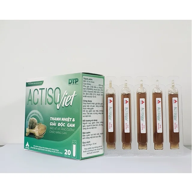 Box of 20 ampoules 10ml Artichoke extract for people Hepatitis cirrhosis fatty liver increase cholesterole in blood