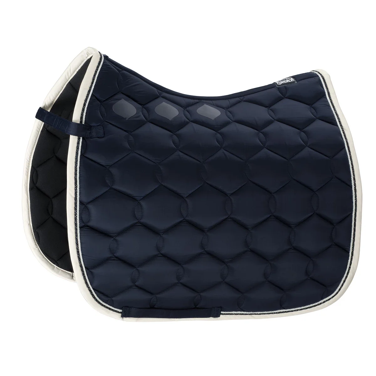 2022 glossy saddle pad silicon loop handles MANUFACTURER HIGH QUALITY ALL PURPOSED SADDLE PADS ENGLISH EQUESTRIAN