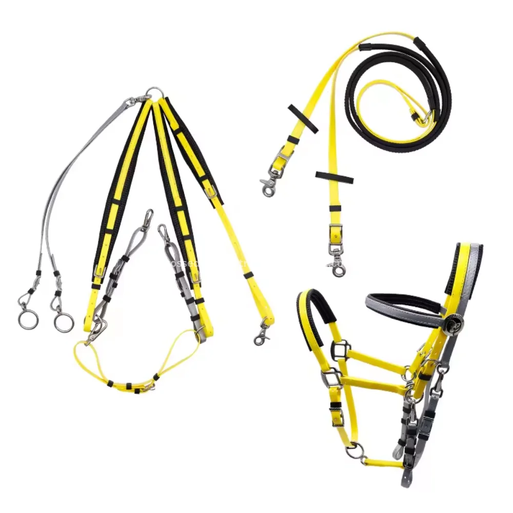 Professional Padded Horse Headcollars  Adjustable Nylon Horse Head Collar Halter Strong Halter with Adjustable Chin and Snap