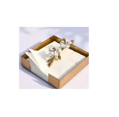 Modern design brass tissue box stand and high quality brass golden color brass tissue paper hall and living room tissue box