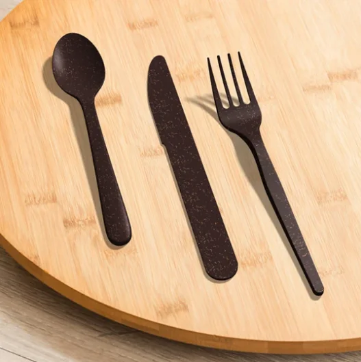 New Trending Products Eco Biodegradable Cutlery Set Combo 3 Items Knife, Spoon, Fork Best Price For Gift Bags For Small Business