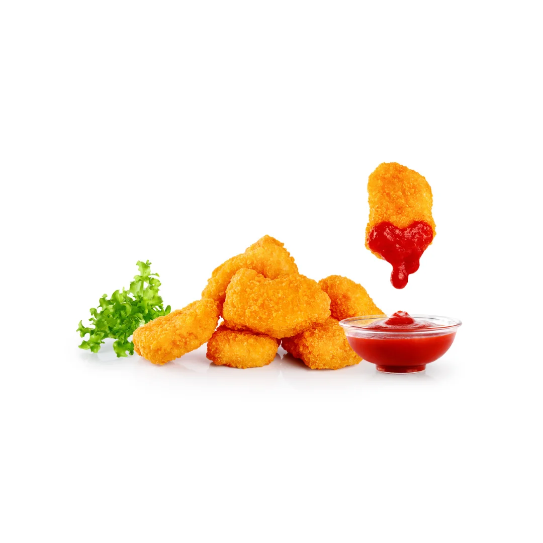 Premium Organic Vegan Nuggets battered, Breaded & Fried