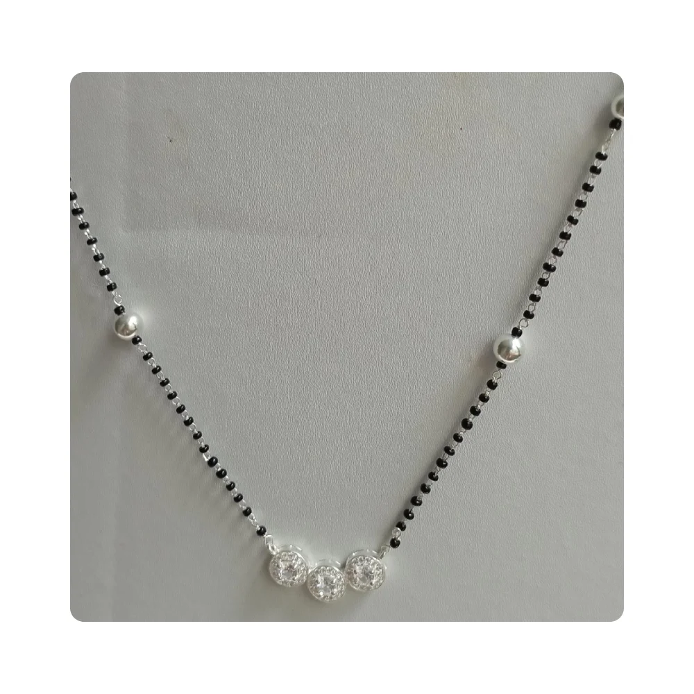 Eternal Love Shines in Sterling Silver Mangalsutras Sterling Silver Mangalsutras Where Love Meets Style
