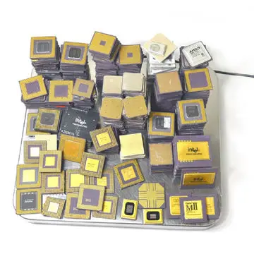 Gold quantity Pentium Pro Ceramic CPU Scrap
