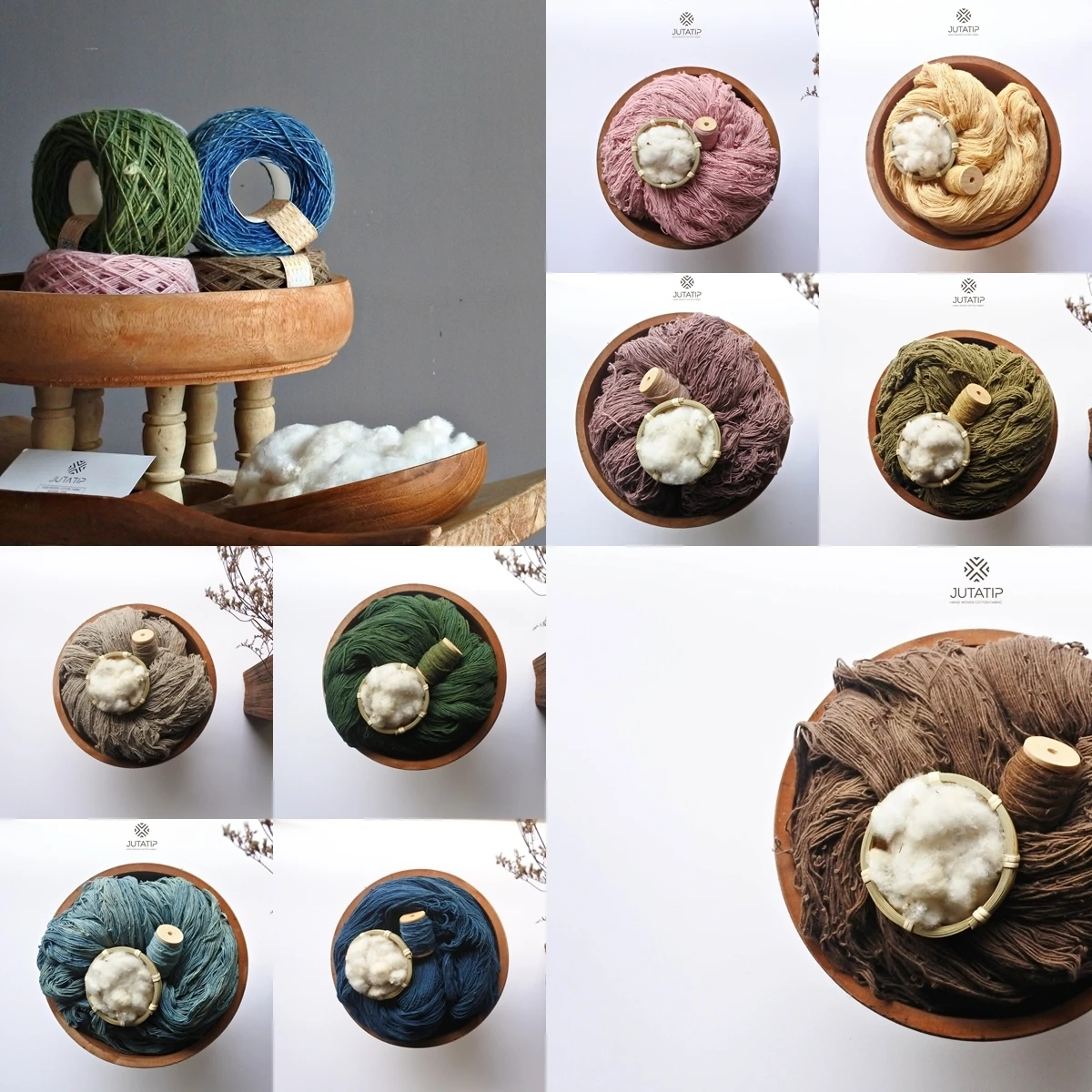 Cotton Yarn Dyed with Natural Dyes 100% Medium Strength 25 g 160m Customized Color OEM Wholesales Thread and Yarn