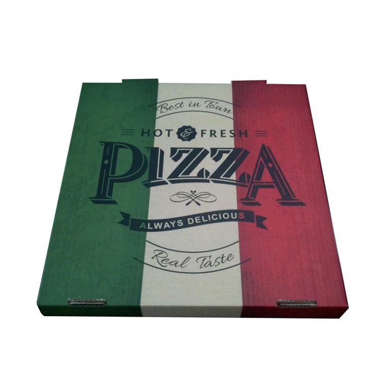 Pizza Box Wholesale Custom Logo Printing Corrugated Pizza Packing Paper Carton Box