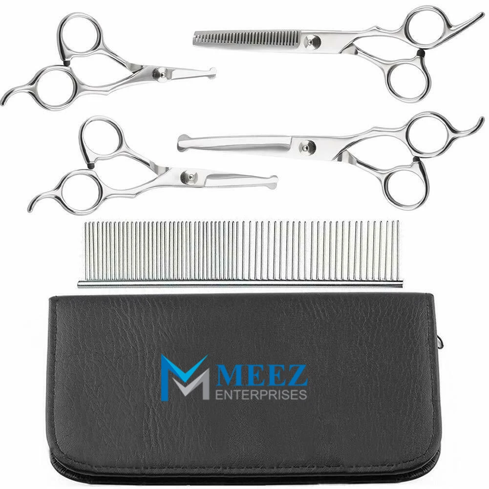 Набор ножниц для груминга собак и кошек безопасные ножницы с круглым наконечником ушей лап инструмент красоты