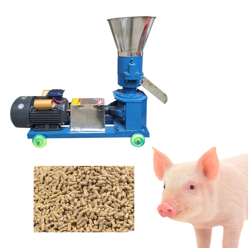 Large Automatic Chicken Feed Making Machine Animal Feed Pellet Machine/Feed Pellet Mill / Flat Die Granulator For Sale
