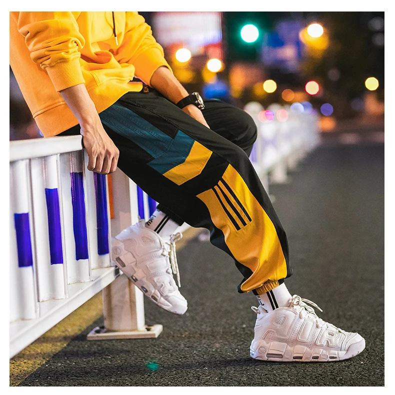 OEM Custom Joggers Sweatpants Men Casual Striped Pants Fashion Loose Track Pants Men Sweat Pants Sports Streetwear Trousers Sale