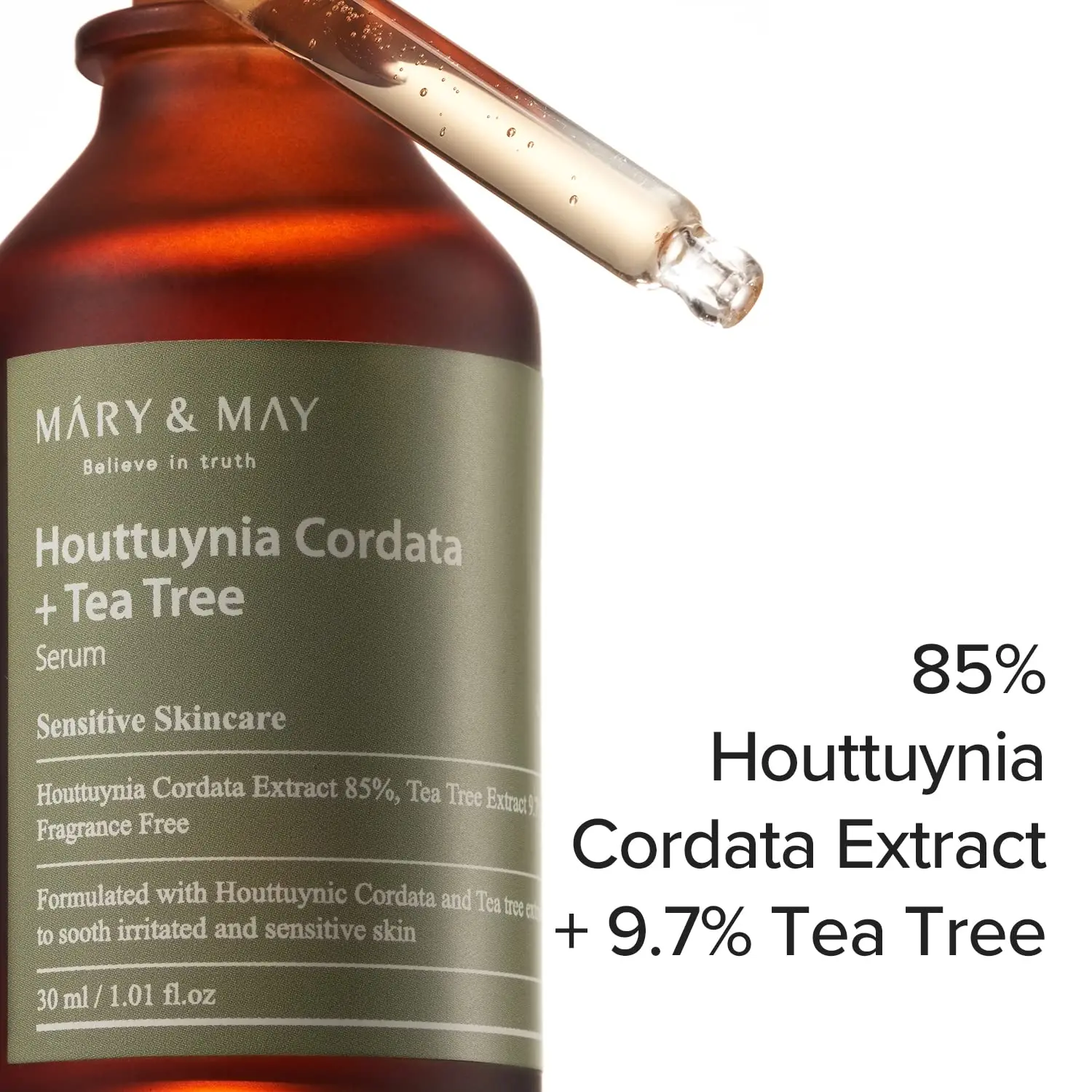 Korean Facial Serum Mary&May Houttuynia Cordata +Tea Tree Serum 30ml