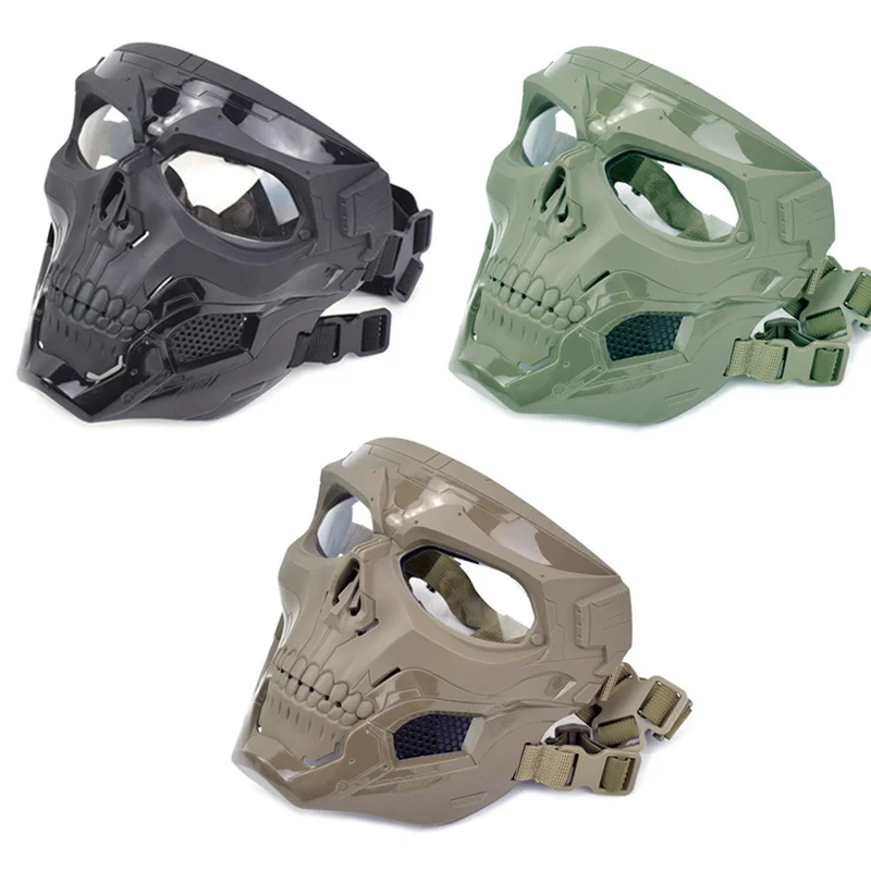 Factory Wholesale Skull Tactical Mask Outdoor Sports Game Motorcycle Balaclava Suitable for Halloween Accessories