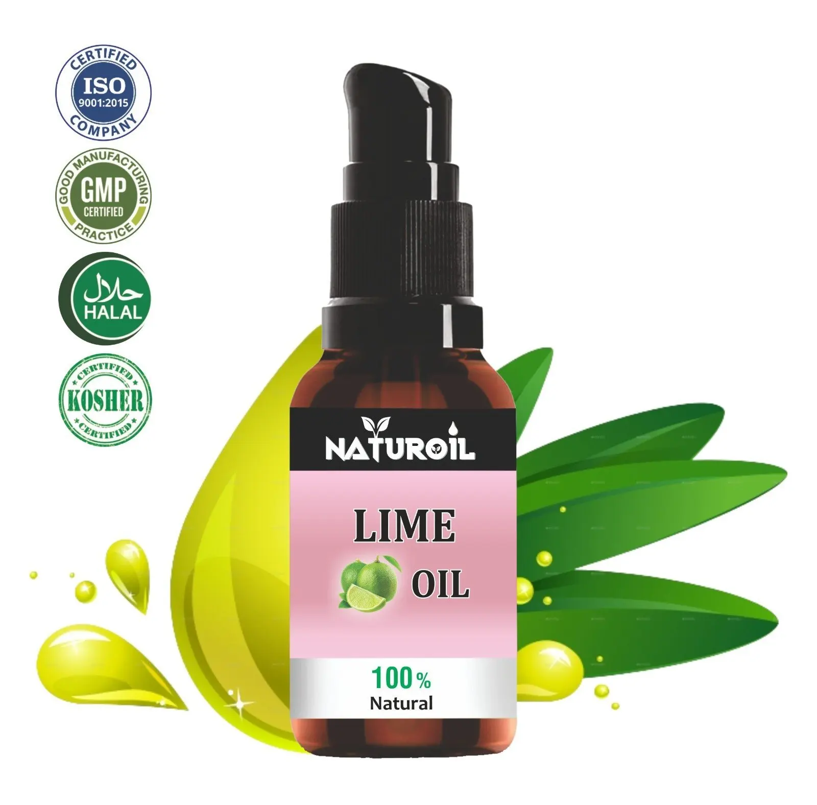 Lime Essential oil Private Label  Use Natural Lime Oil 100% Pure Lime Essential Oil Availbe in pack size 10kg 25kgs and 200kgs