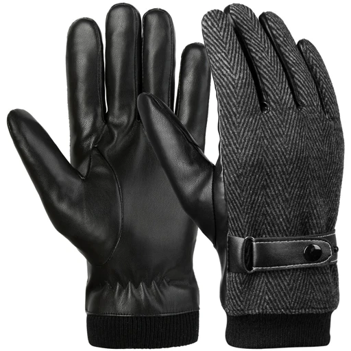 Leather Fashion Gloves Driving Gloves Factory Professional Black Sheepskin Leather Fashion Leather gloves from pakistan