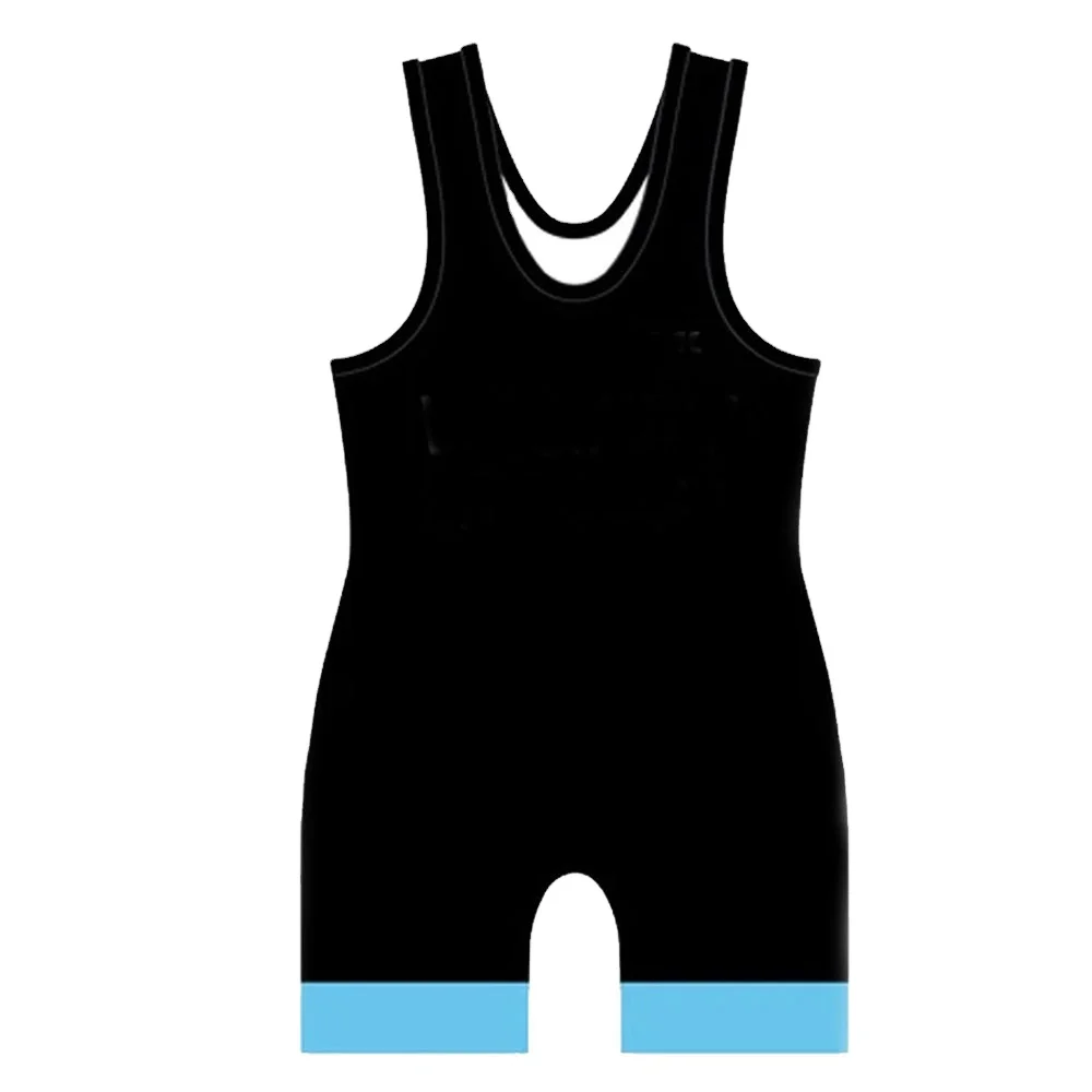 Men Round Neck Sleeveless Workout Sport Swimming Bodysuit Athletic Wrestling Boxers Fitness Gym Jumpsuit Leotard