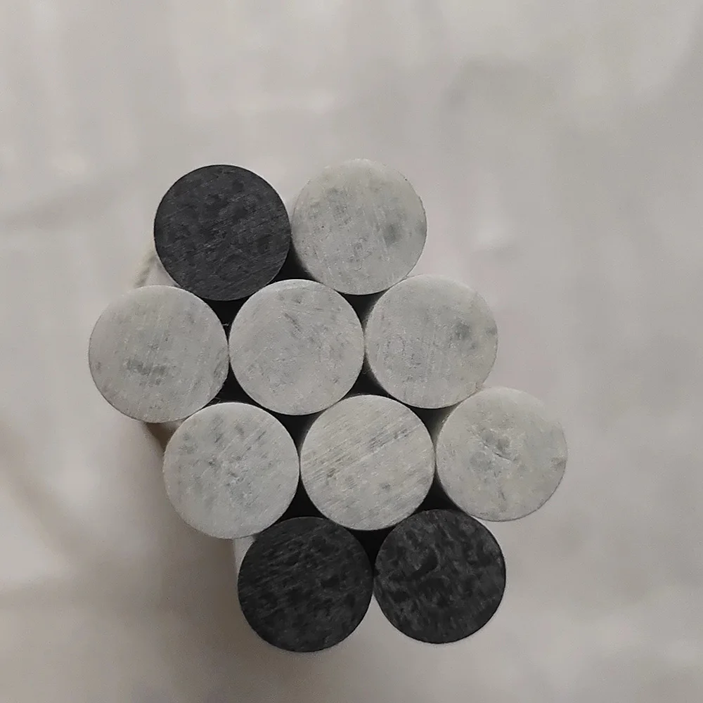 OEM High Strength Solid Pultruded Round Fiberglass Reinforced Fiberglass  Tube