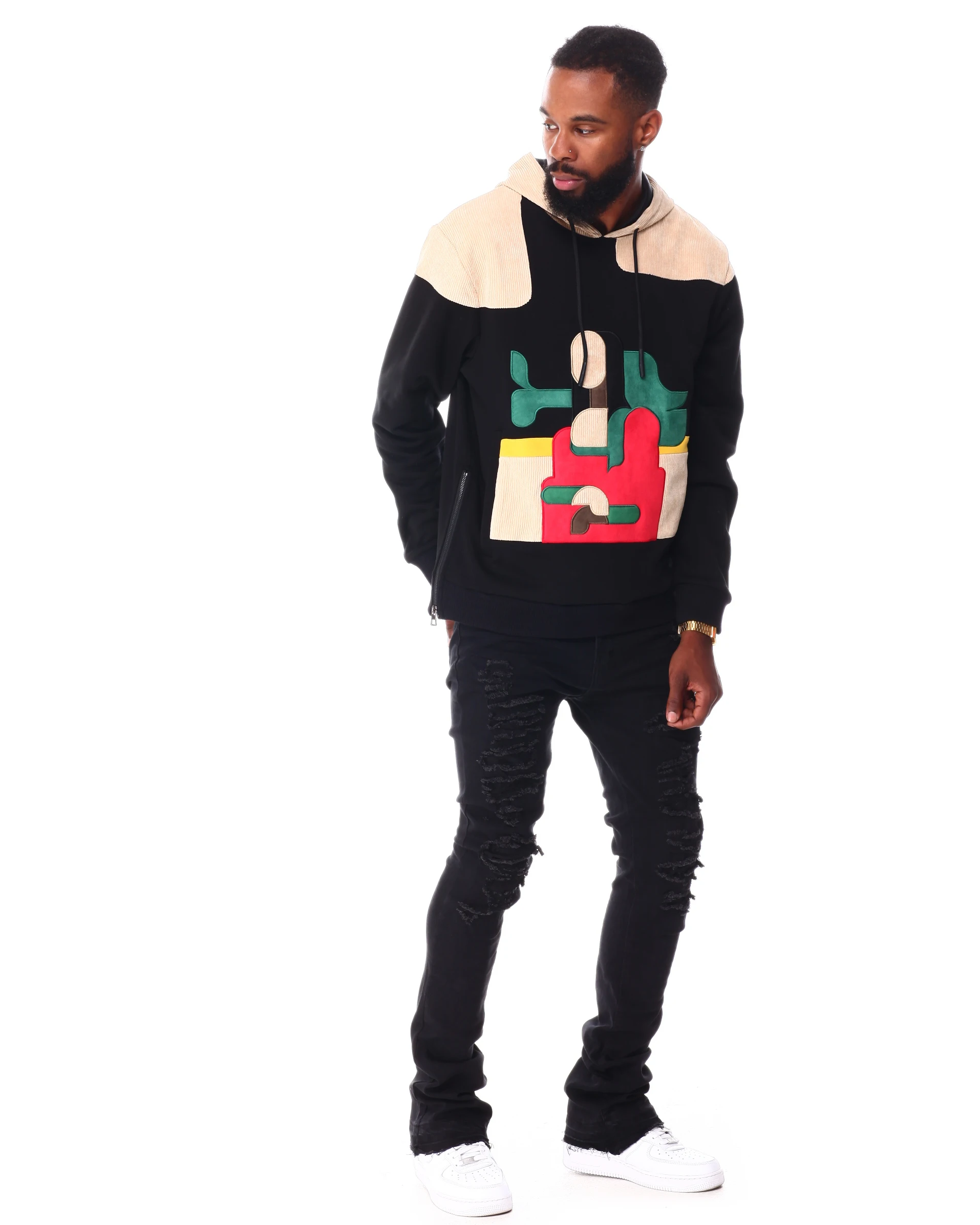 High Quality Plain Custom hoodies bottom side zip unisex Hoodie Sport Wear Pullover Hoodies For Men new style