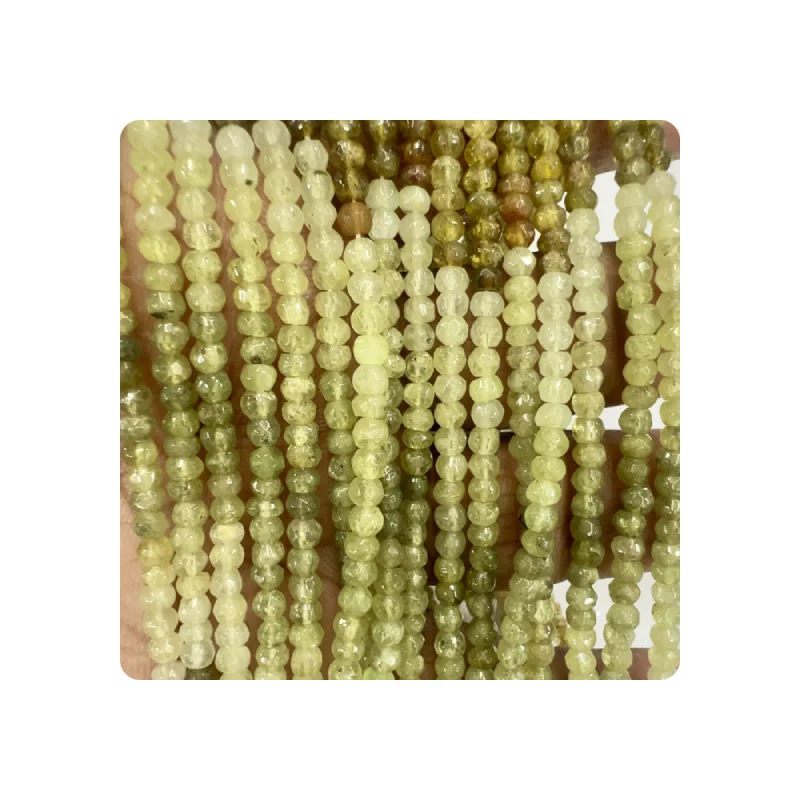 Grossular Garnet Faceted Rondelle Beads Buy Original Grossular Garnet Gemstone Beads Grossular Garnet Beads Manufacturer
