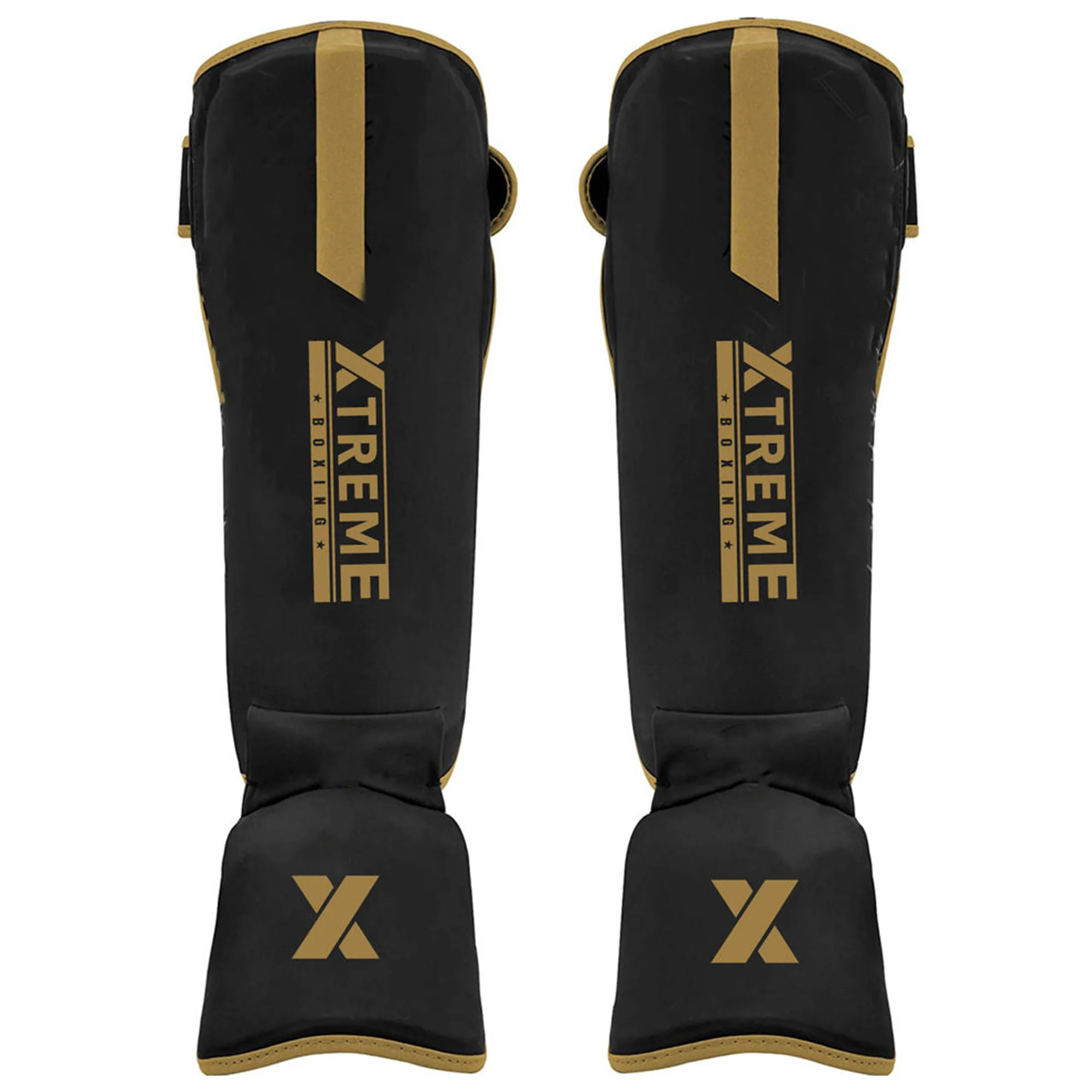 Professional training shin guards leather made high quality legs protection shin pads for kickboxing training