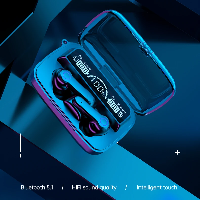 M19 наушники-вкладыши TWS Беспроводные наушники с Bluetooth гарнитурой 5,1 наушники вкладыши бинауральные HIFI мини Водонепроницаемый Спортивные музыкальные наушники с зарядным устройством