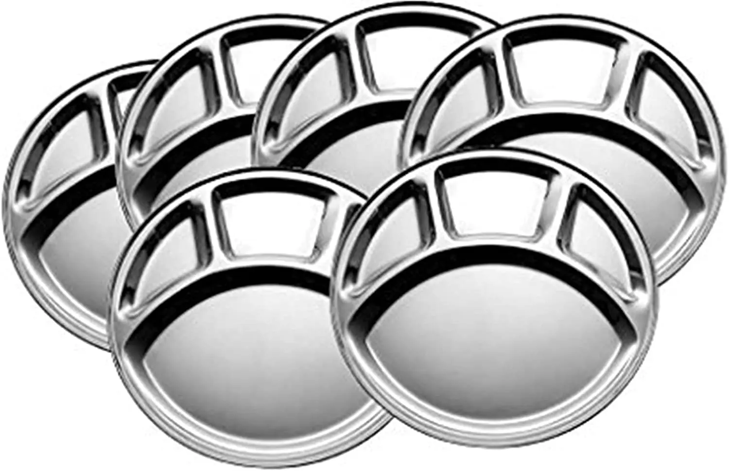 Stainless steel catering plates food Bronze Rose Gold Original Color Hot Selling Round Stainless Steel Serving Tray